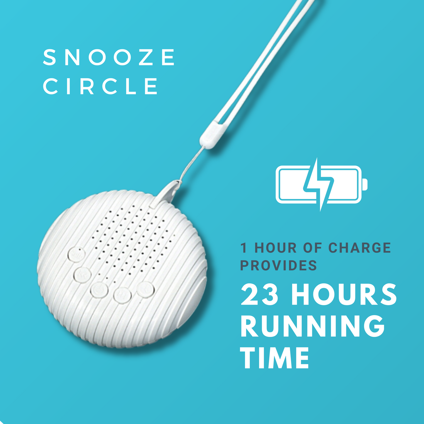 SnoozeCircle Ultra Portable White Noise Machine