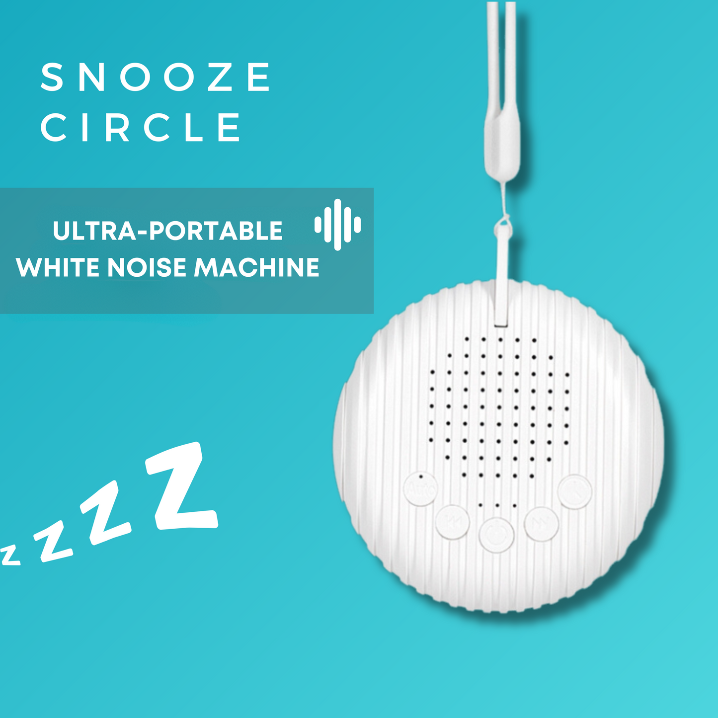 SnoozeCircle Ultra Portable White Noise Machine